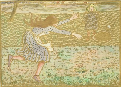 Girls Playing Tennis, from 